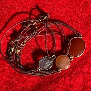 Set of 3 stacking Margaret Solow gemstone bracelets